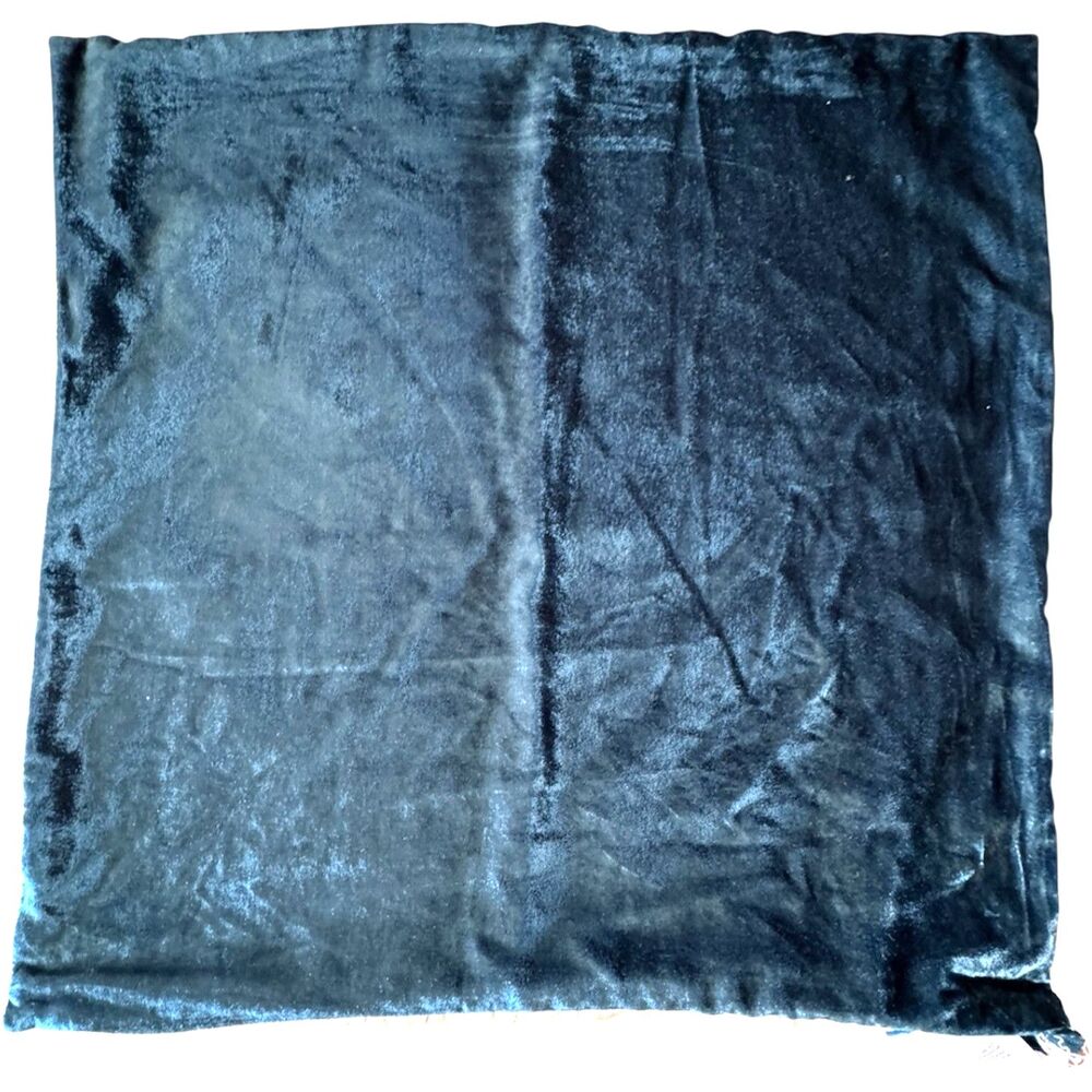 West Elm Lush Velvet Pillow Cover 20x20 Blue Neutral Reverse 20x20 Square